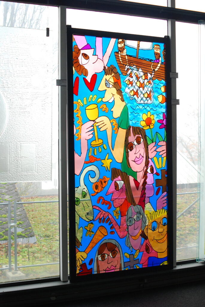 Peter-Martin Lay, …Glasbild bei DERIX…